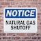 Signmission Natural Gas Shutoff OSHA Notice Sign, Plastic, 10in W x 7in L, 2PK OS-2PACK-NS-P-710-L-14311 - alternate 5